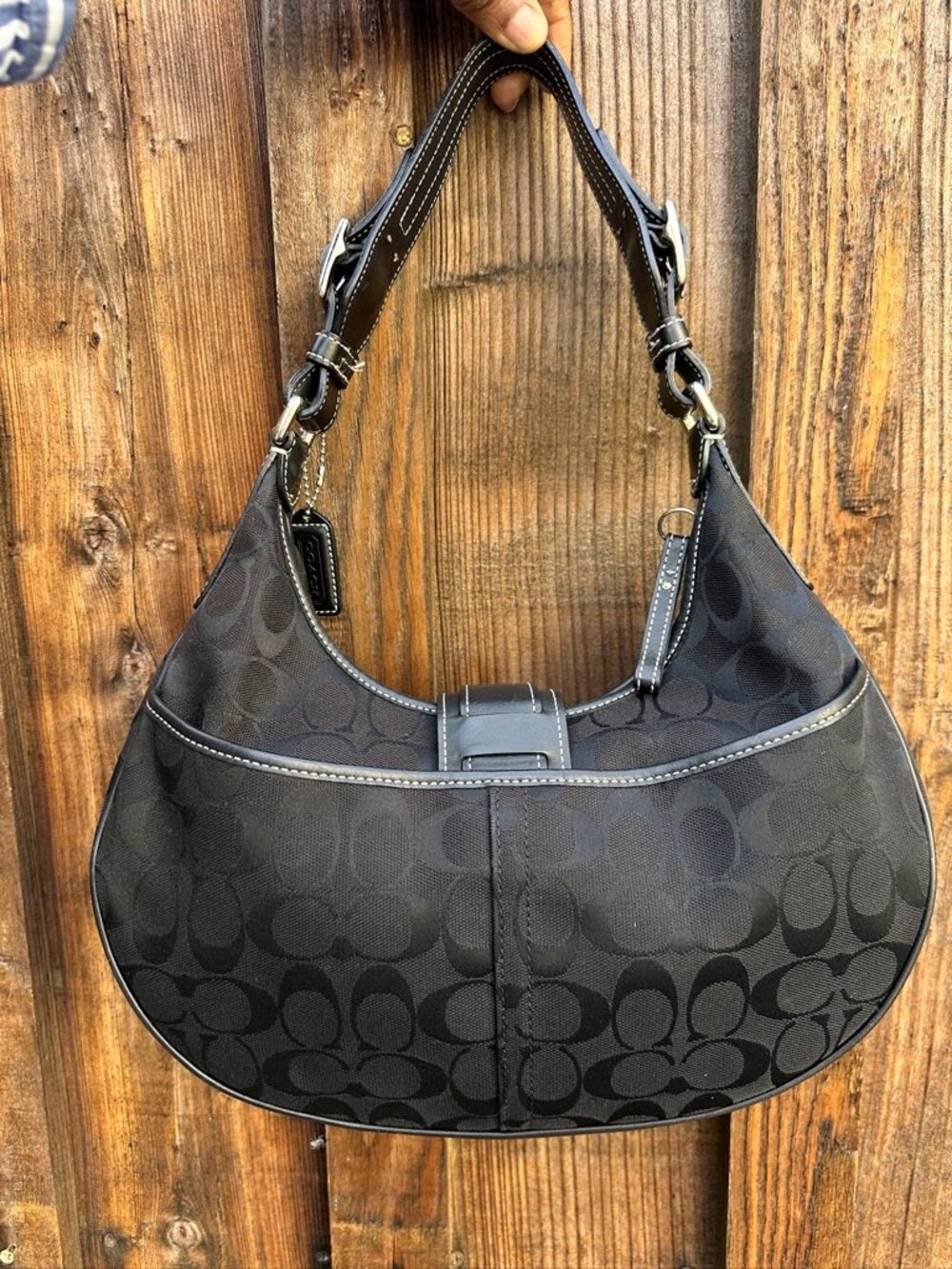 Vintage Y2K Black COACH Soho Shoulder Bag G3J-6363 (Authentic) - Picture 2 of 10